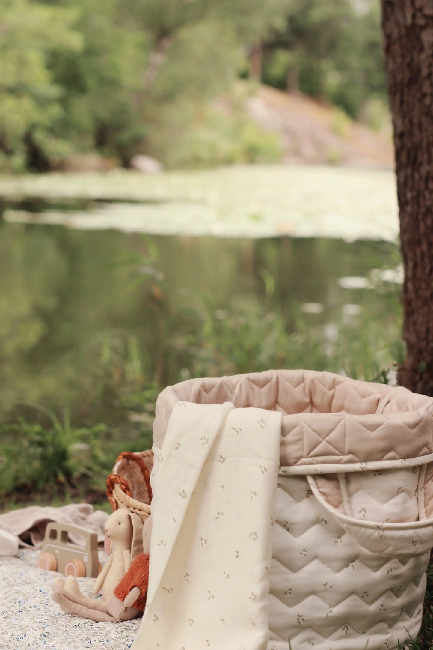 Large Quilted Storage Basket